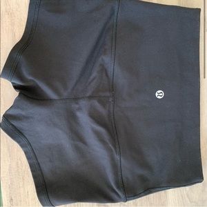 High waist black boogie shorts. Luon. Worn once.